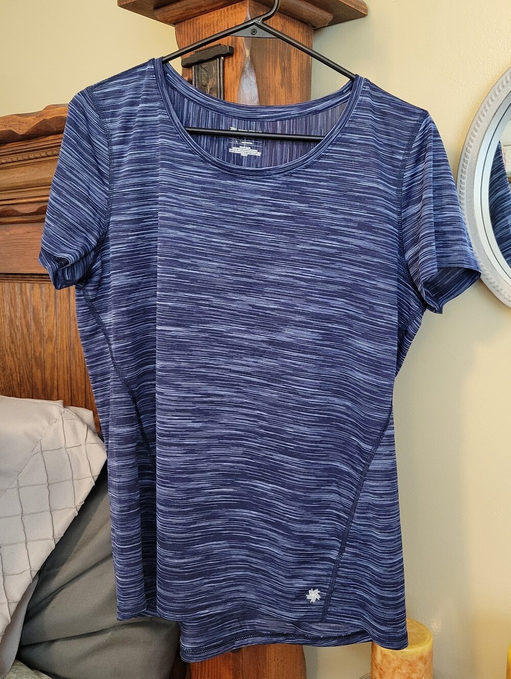 3/$12 SALE Tek Gear | Navy Space-Dyed Performance Tee Tek Gear